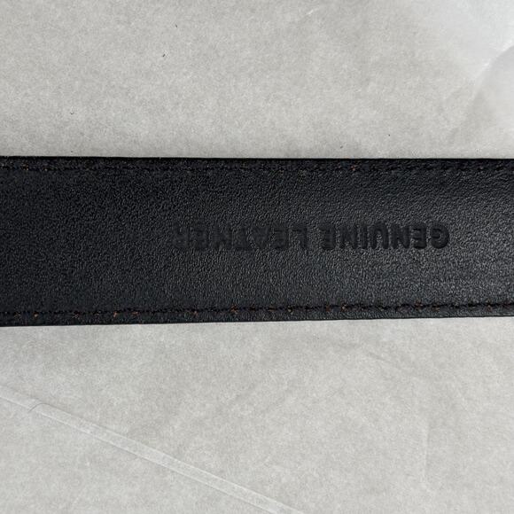 Ralph Lauren Black Leather Belt Womens Medium Adjustable Black main image 2